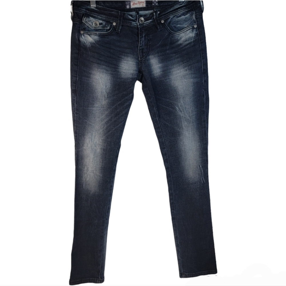 Akoo Dark Wash Skinny Jean, Flap Pockets, Like New, size 29